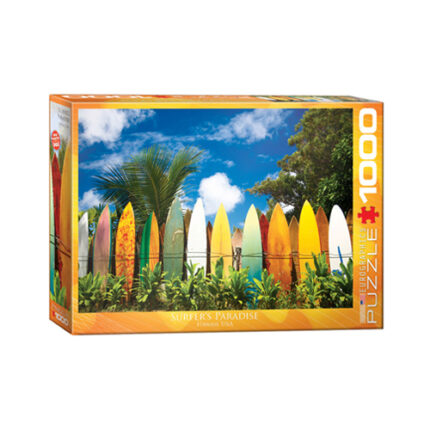 פאזל 1000 חלקים איכותי מבית EUROGRAPHICS דגם 6000-0550 Surfer's Paradise Hawaii