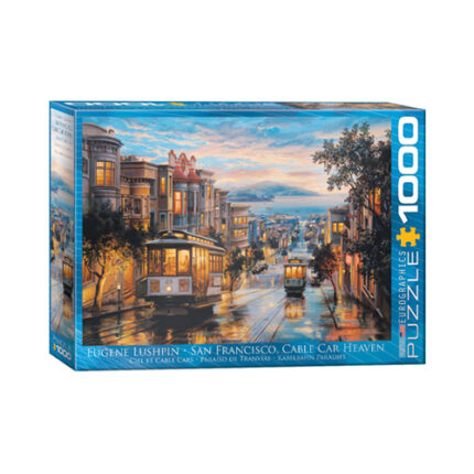 פאזל 1000 חלקים איכותי מבית EUROGRAPHICS דגם 6000-0957 San Francisco Cable Car Heaven
