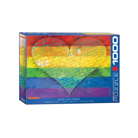 פאזל 1000 חלקים איכותי מבית EUROGRAPHICS דגם 6000-5542 Love & Pride!