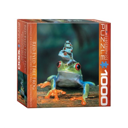 פאזל 1000 חלקים איכותי מבית EUROGRAPHICS דגם 6000-3004 Red-Eyed Tree Frog