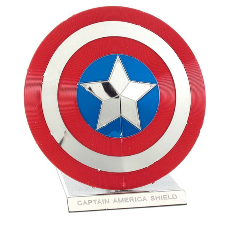 דגם הרכבה המגן של קפטן אמריקה CAPTAIN AMERICA'S SHIELD אריזת הדגם, חברת Metal Earth