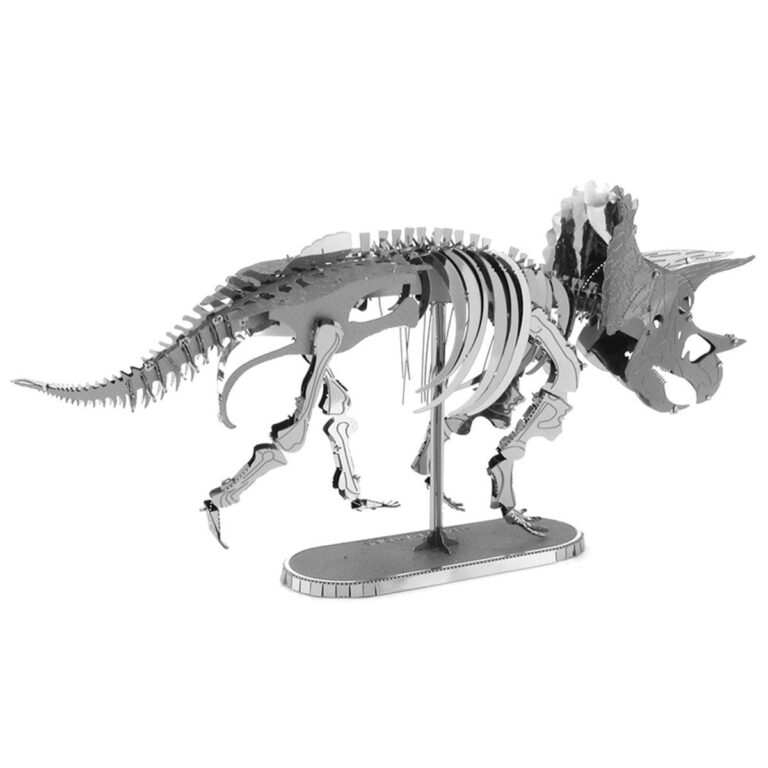 דגם הרכבה טריסרטופס TRICERATOPS SKELETON הדגם הבנוי, חברת Metal Earth