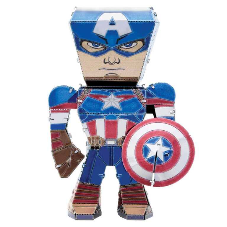 דגם הרכבה לג'נד קפטן אמריקה LEGENDS CAPTAIN AMERICA אריזת הדגם, חברת Metal Earth
