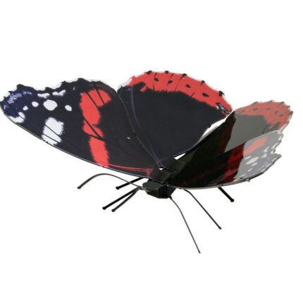 דגם הרכבה פרפר אדמירל אדום RED ADMIRAL אריזת הדגם, חברת Metal Earth