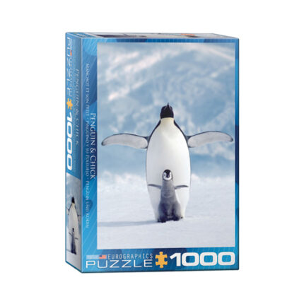 פאזל 1000 חלקים – פינגווין ואפרוח