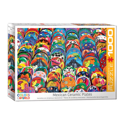 פאזל 1000 חלקים – גולגולות מקסיקניות מסורתיות