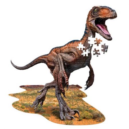 פאזל ייחודי בצורת דינוזאור רפטור