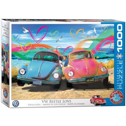 פאזל 1000 מבית אירוגרפיק בחיתוך SMART CUT חלקים חיפושית האהבה של פולקסווגן