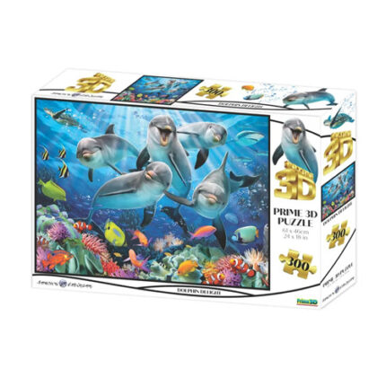 פאזל 300 חלקים דולפינים 3D