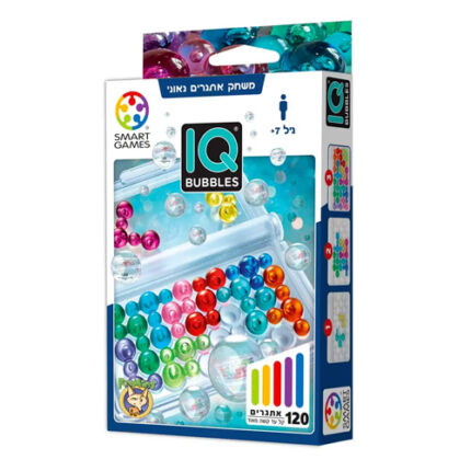 IQ BUBBLES הוא משחק חשיבה קומפקטי שבו מסדרים חלקי “בועות”