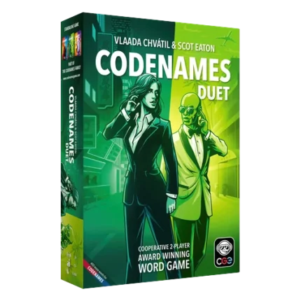 משחק CODENAMES DUET אריזת המשחק, חברת הקוביה משחקים