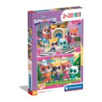 משחק פאזל סופר קיטיז 2x20 חלקים אריזת המשחק, חברת קודקוד